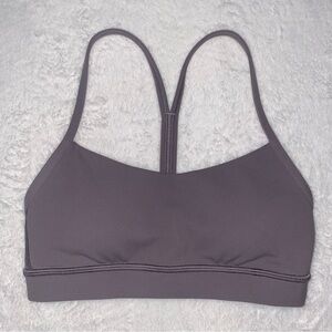Lululemon Sports Bra Flow Y Gray removable‎ pads size 2